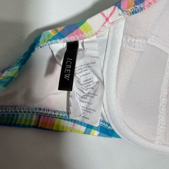J. Crew plaid 2-Piece Bikini Set Size 34D/Medium - Picture 13 of 15